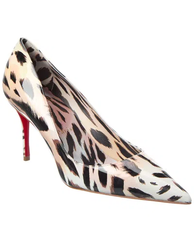 Christian Louboutin Miss Z Pumps In Gigi Printed Patent Calfskin Leather In Vintage Rose