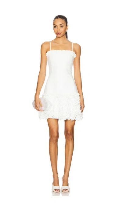 Alexis Amrisa Ruffled Mini Dress In White