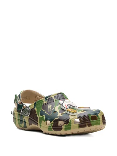 Bape Crocs Classic Clog In Green