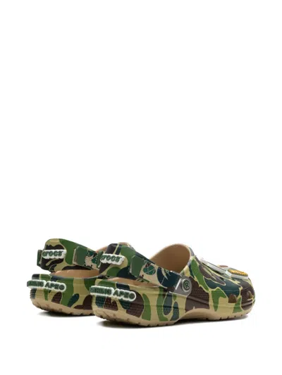 Bape Crocs Classic Clog In Green