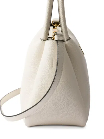 Prada Small Leather Top-handle Bag In White