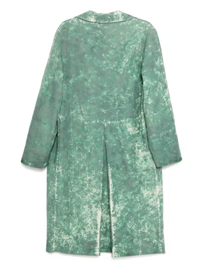 Stain Shade Tie-dye Pattern Coat