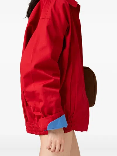 Miu Miu Women's Cotton Jacket In Red