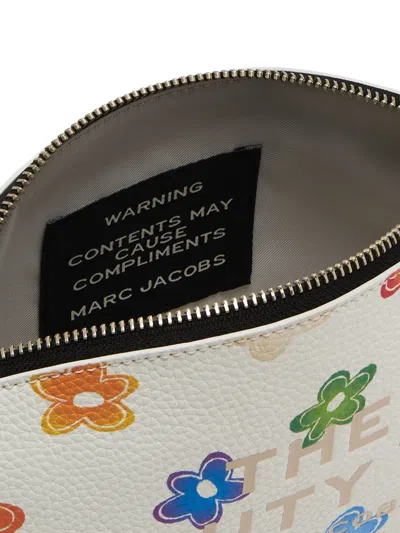 Marc Jacobs The Beauty Bag Pebble Leather Cosmetics Case In White