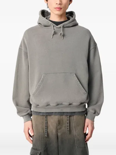 Axel Arigato Hooded Cotton Sweater Pouch Pocket In Gold