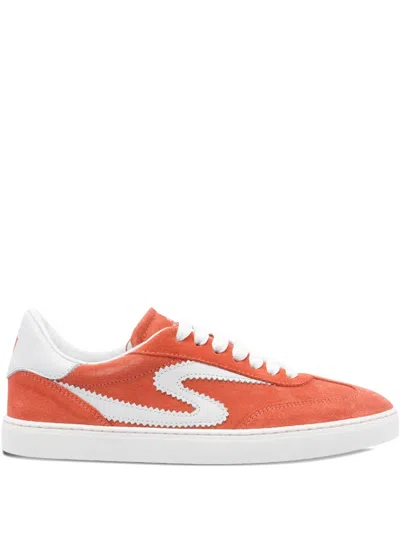 Stuart Weitzman Low Top Sneakers Contrast Stitching