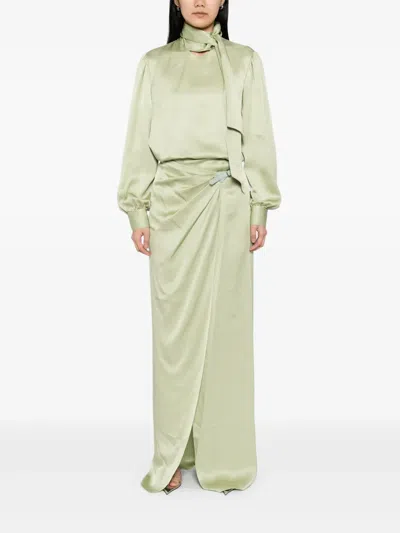 Tom Ford Belted Wrapped Maxi Skirt