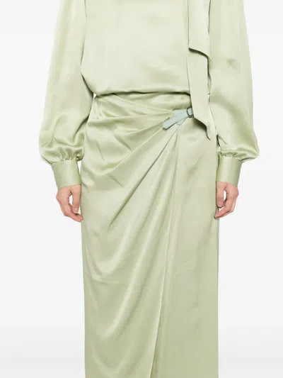 Tom Ford Belted Wrapped Maxi Skirt