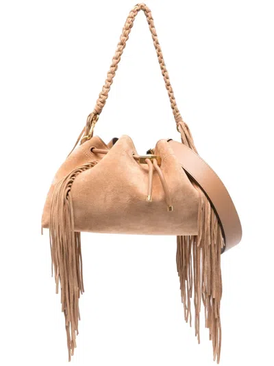 Jimmy Choo Borsa A Tracolla Bon Bon In Pelle Scamosciata Pesca  Donna