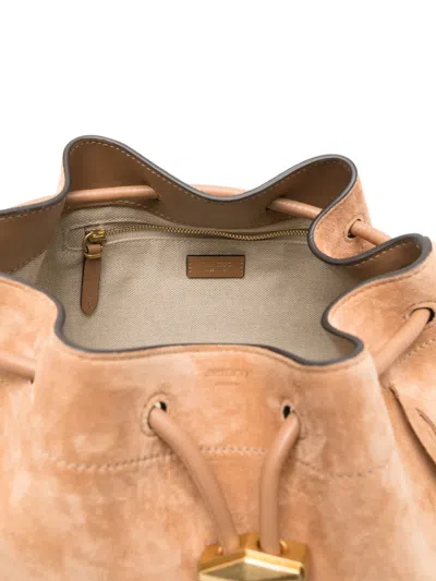 Jimmy Choo Borsa A Tracolla Bon Bon In Pelle Scamosciata Pesca  Donna