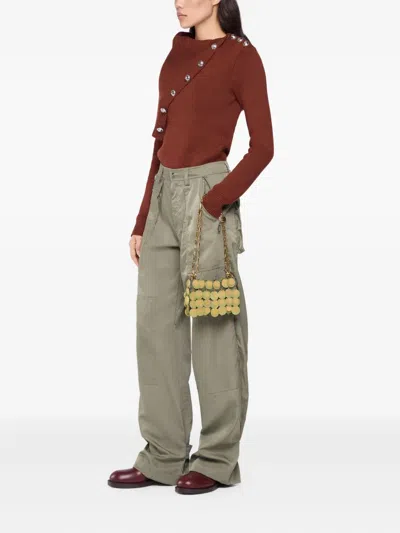 Rabanne 'kaki Sparkle Nano' Shoulder Bag