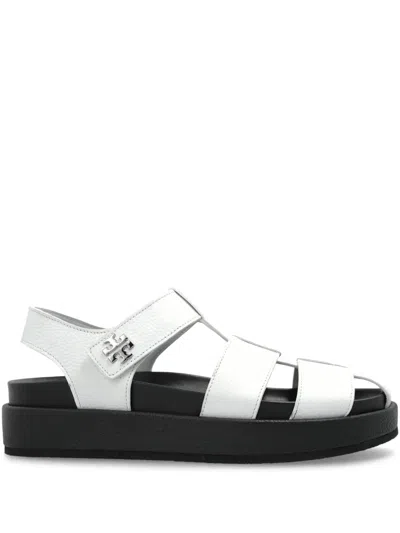 Tory Burch Leather Fisherman Sport Sandal In White