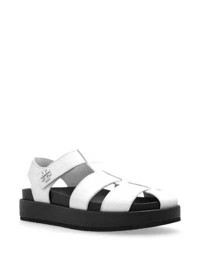 Tory Burch Leather Fisherman Sport Sandal In White