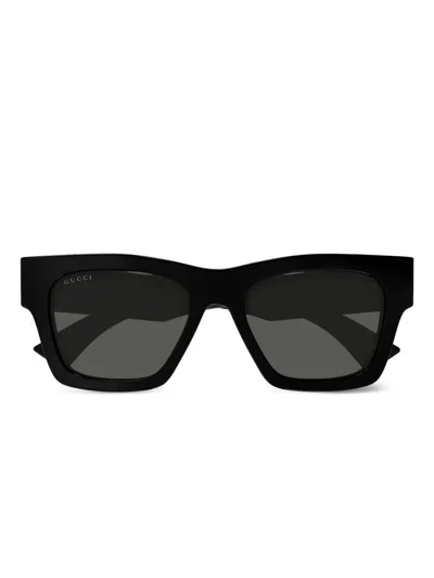 Gucci Gg1835s Linea Name Of Brand 001 Black Grey Sunglasses
