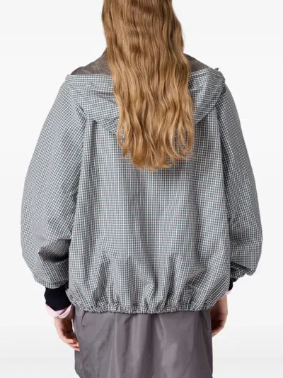 Miu Miu Checked Bomber Jacket