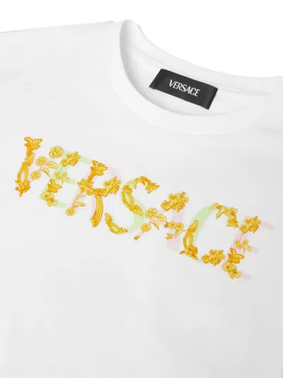Versace Logo-print Cropped T-shirt