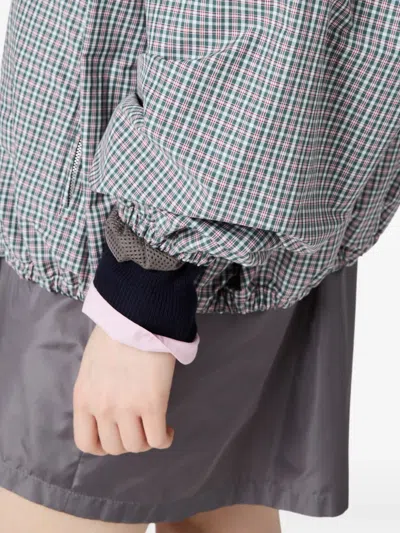 Miu Miu Checked Bomber Jacket