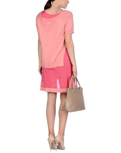 Shop I'm Isola Marras Short Dress In Salmon Pink