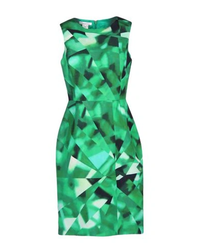 Oscar De La Renta Knee-length Dress In Emerald Green