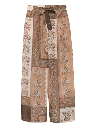 Zimmermann Lucky Silk Wide Leg Pants