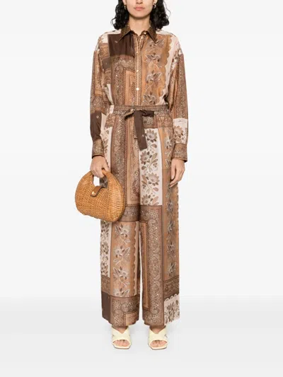 Zimmermann Lucky Silk Wide Leg Pants