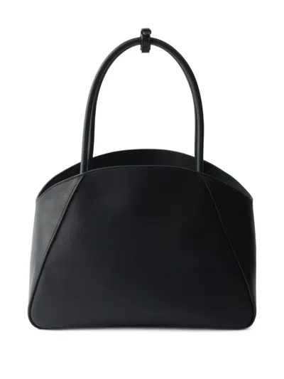 Prada Borsa Shopping In Pelle Nera Donna In Black