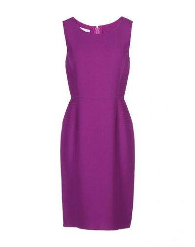 Oscar De La Renta Knee-length Dress In Purple