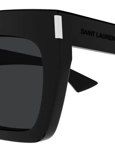 Saint Laurent Black-black-black Recycled Acetate Sunglasses