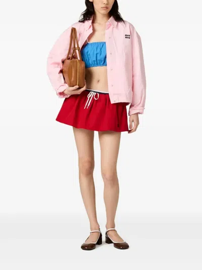 Miu Miu Cotton Poplin Button-front Shirt Jacket