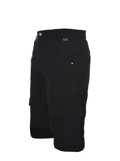 Gcds Cotton Bermuda Shorts With Belt Loops And Multiple Pockets