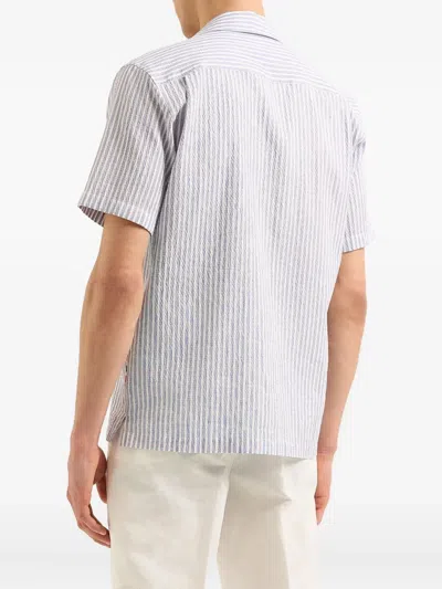 Orlebar Brown Maitan Ii Beach Stripe Seersucker Button Down Shirt