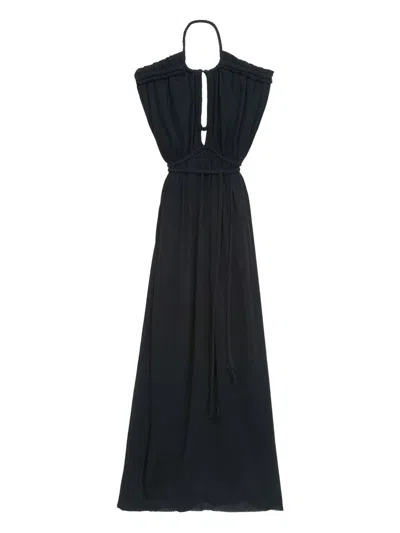 Isabel Marant Women's Joya Cotton Long Dress In Black
