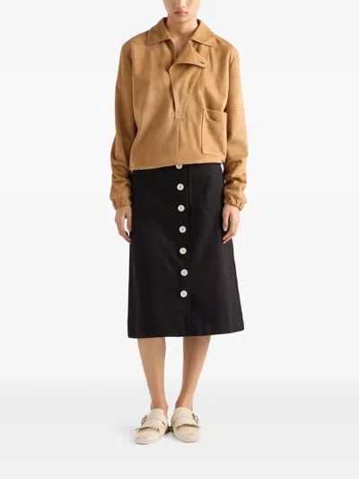 Prada Suede Blouson Jacket