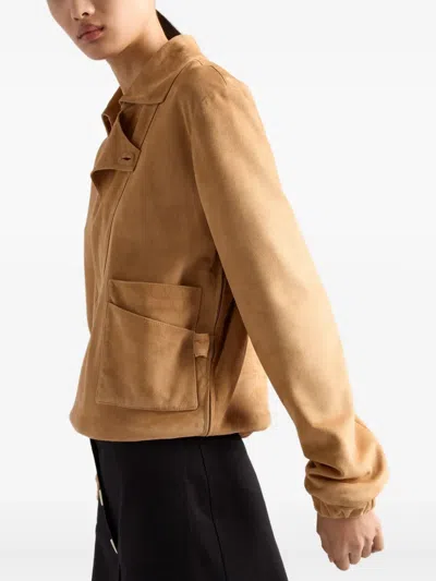 Prada Suede Blouson Jacket