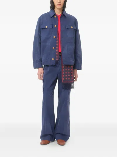 Valentino T-shirt With Signature Vlogo In Red