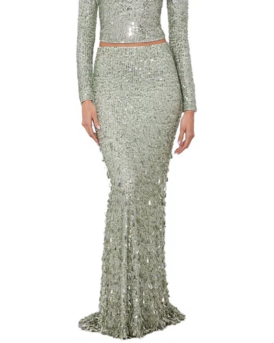 Alice And Olivia Charity Embellished Gown In Mint | ModeSens