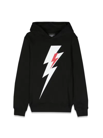 Neil Barrett Thunderbolt-print Cotton Hoodie