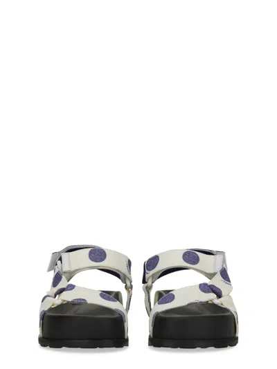 Moschino Sandals With Adjustable Straps And Polka Dot Pattern