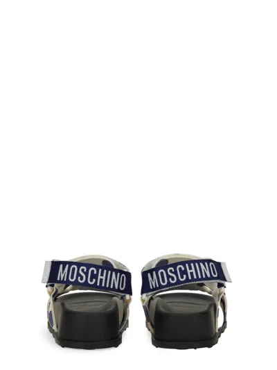 Moschino Sandals With Adjustable Straps And Polka Dot Pattern