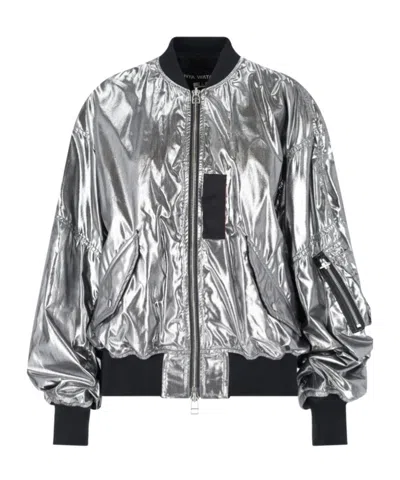 Junya Watanabe Metallic Effect Bomber Jacket
