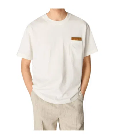 Bottega Veneta Pima Cotton Jersey T-shirt In White