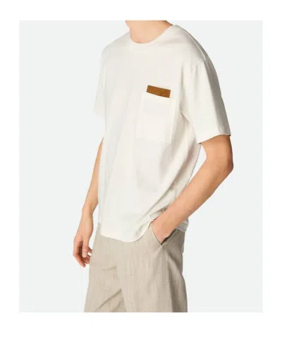 Bottega Veneta Pima Cotton Jersey T-shirt In White