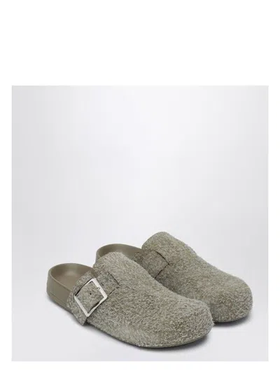 Loewe Ease Buckle Mule In Gray