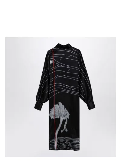Ferragamo Adidas Originals Baloon Mini Dress In Black