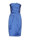 Alberta Ferretti Short Dress In Blue