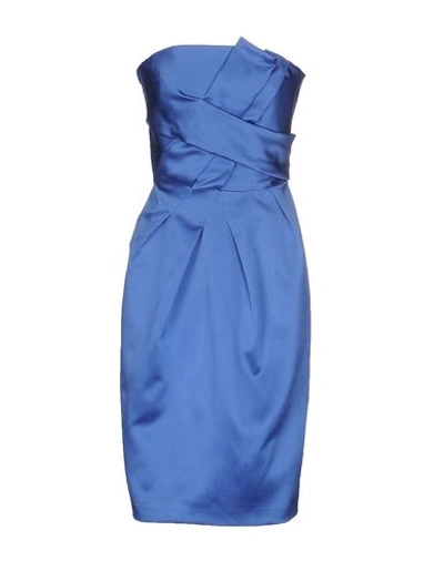 Alberta Ferretti Short Dress In Blue