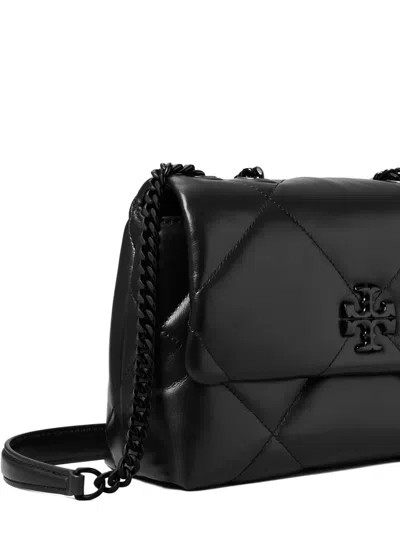 Tory Burch Kira Diamond Leather Shoulder Bag In Black