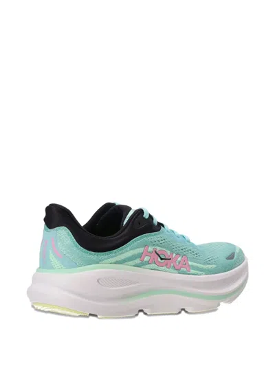 Hoka Womens Blue Spark F Bondi 9 Mesh-knit Trainers