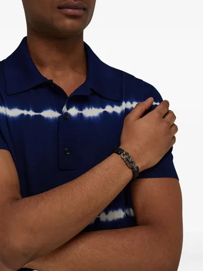 Ferragamo Silver  Black Bracelets