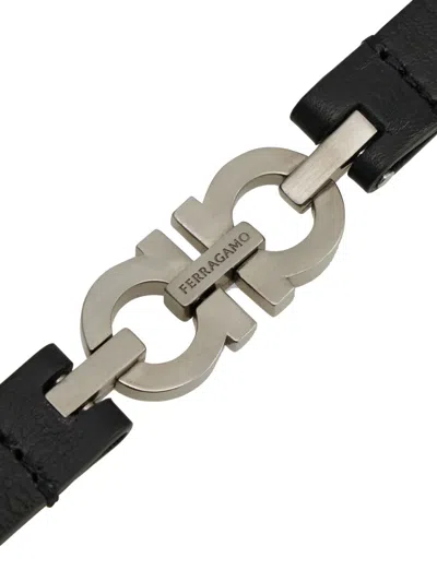 Ferragamo Silver  Black Bracelets